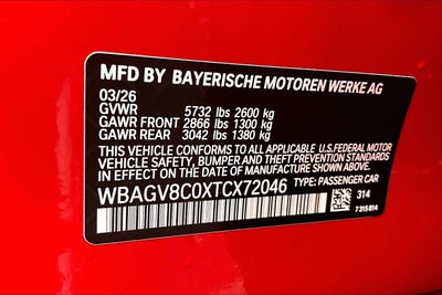2026 BMW M850i M850i
