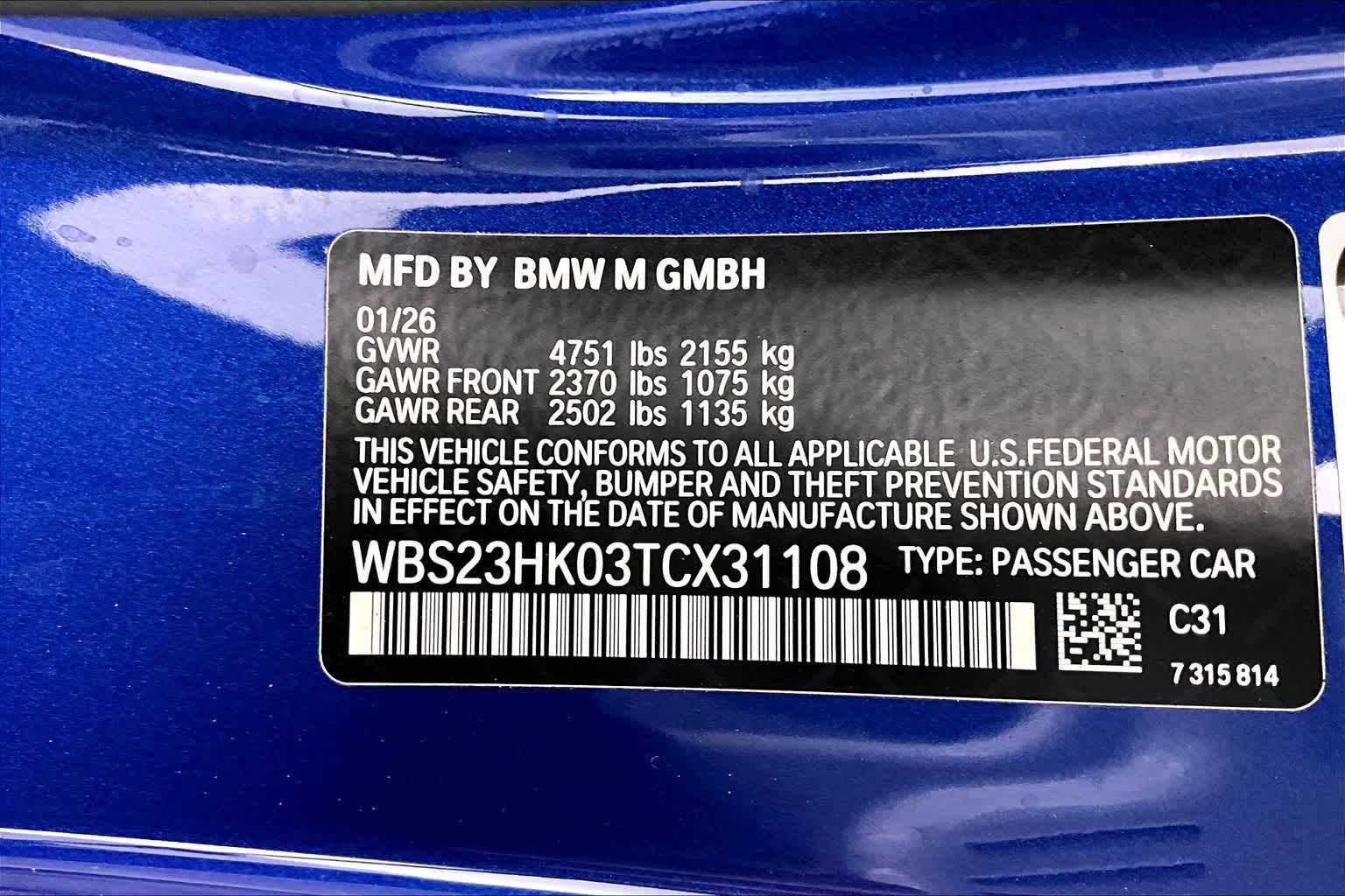 2026 BMW M4 Competition