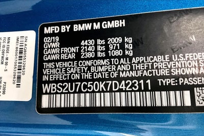 2019 BMW M2 Competition