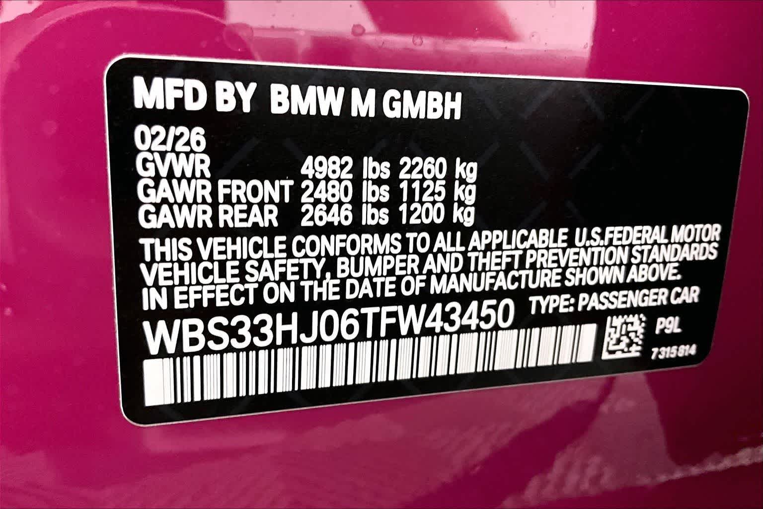 2026 BMW M3 Competition xDrive