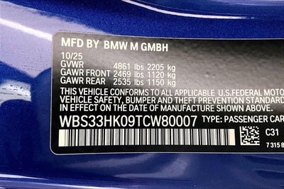 2026 BMW M4 Competition xDrive