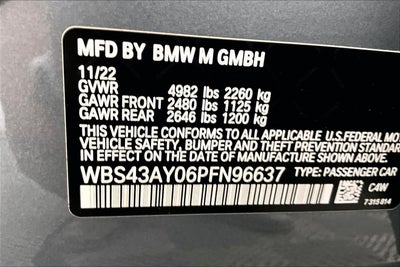 2023 BMW M3 Competition xDrive