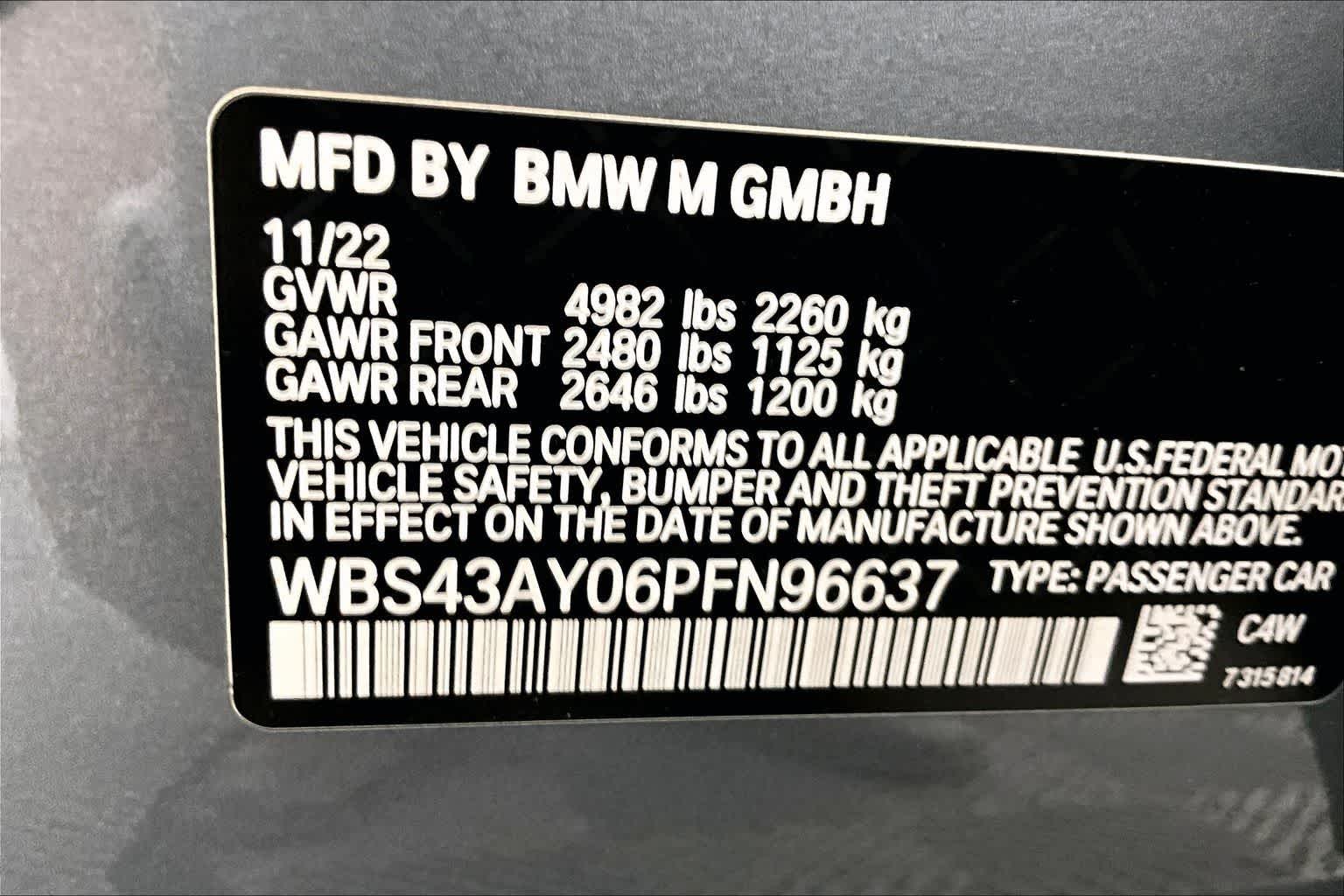 2023 BMW M3 Competition xDrive