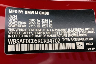 2024 BMW M8 Competition