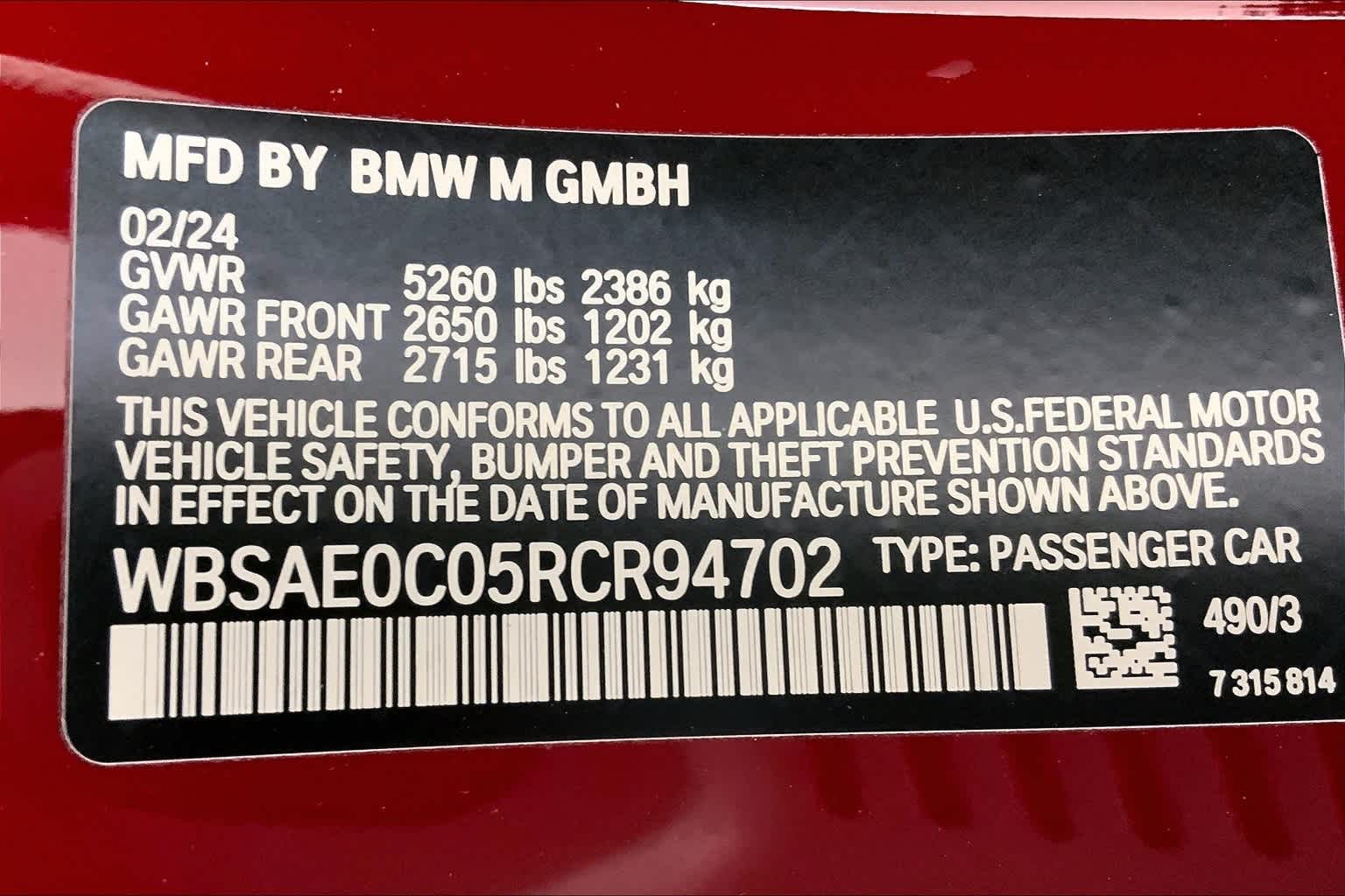 2024 BMW M8 Competition