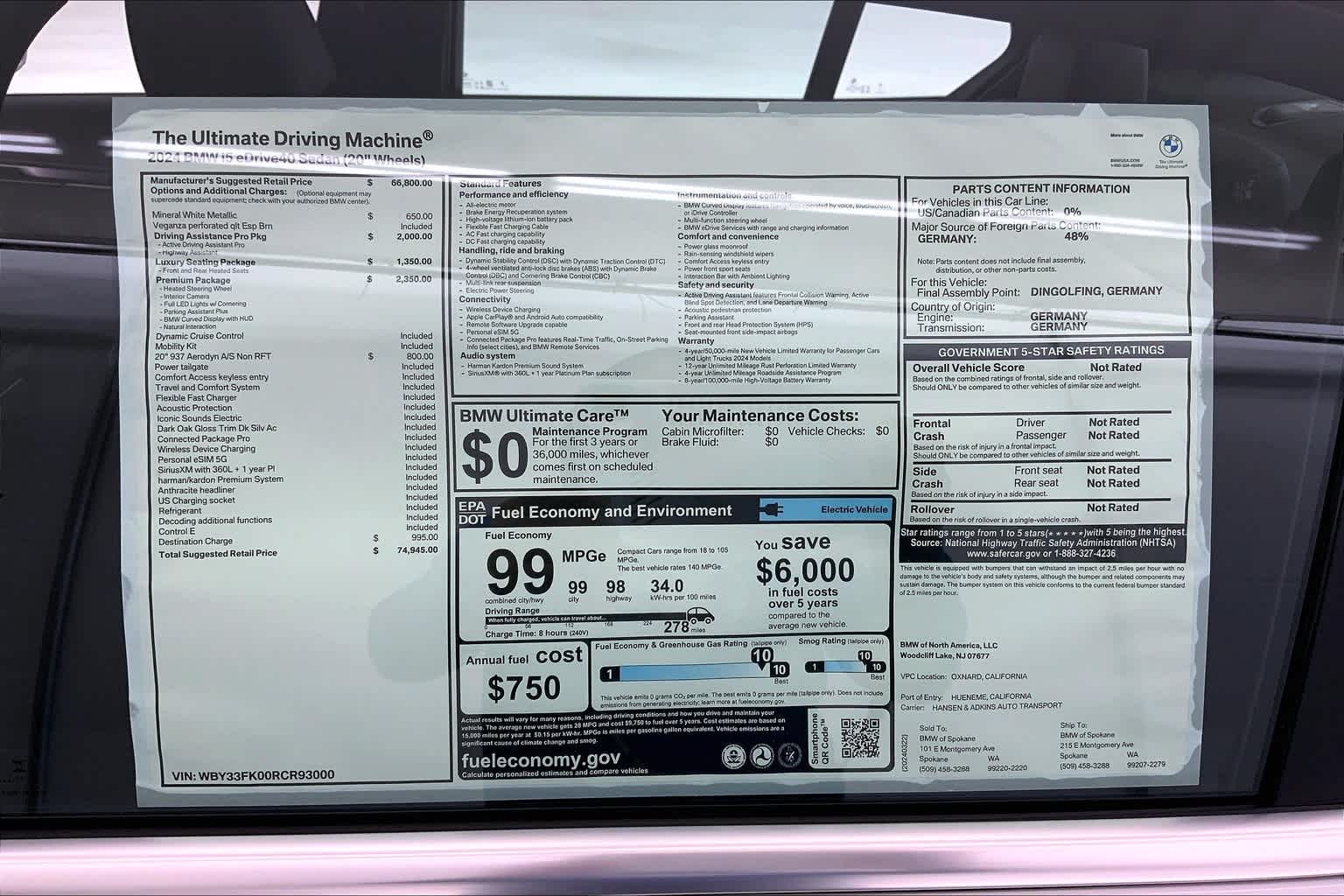 2024 BMW i5 eDrive40