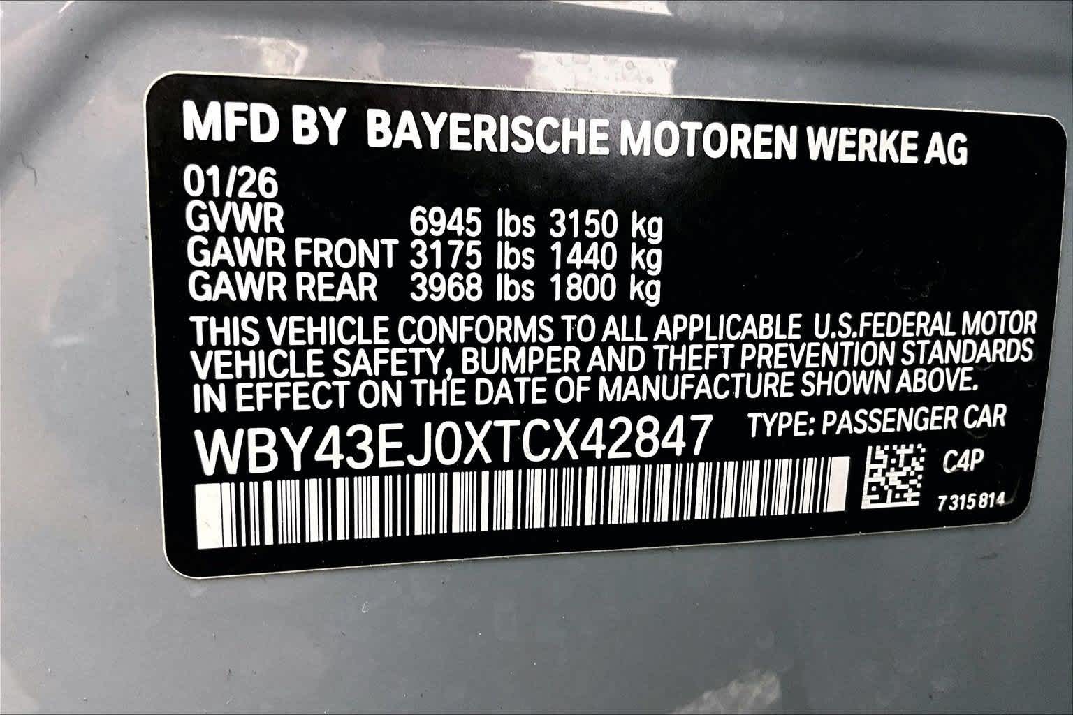 2026 BMW i7 eDrive50
