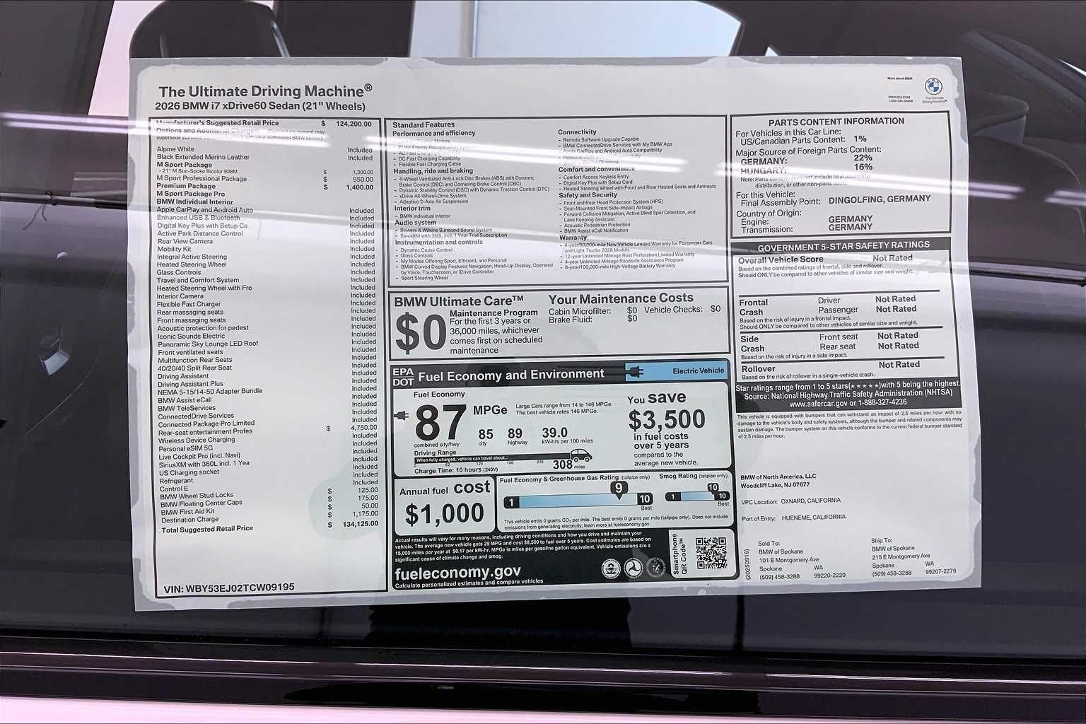 2026 BMW i7 xDrive60