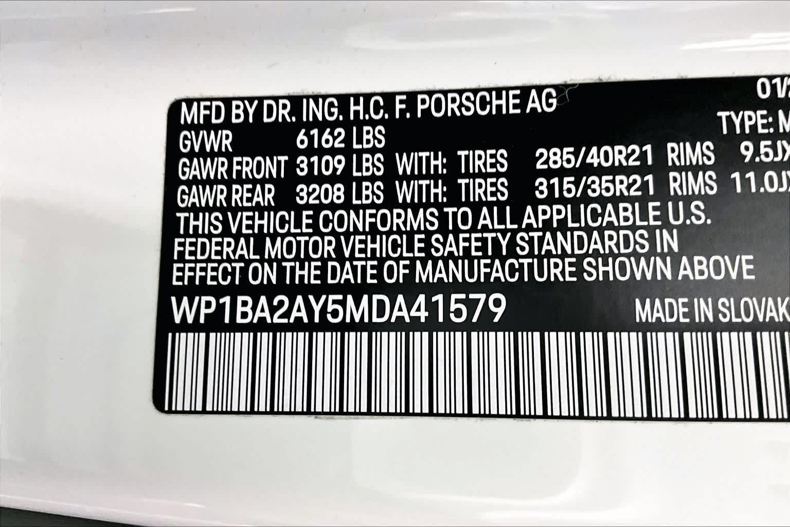 2021 Porsche Cayenne Coupe AWD