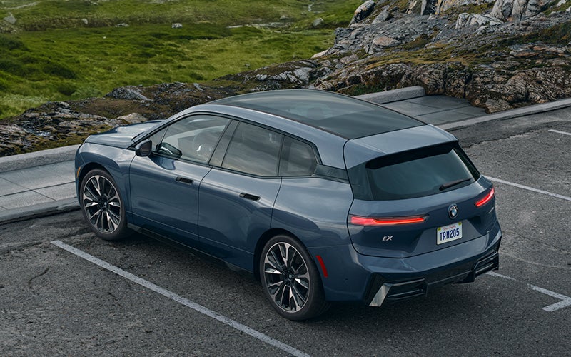The BMW iX parked in a parking spot. | BMW of Spokane in Spokane WA