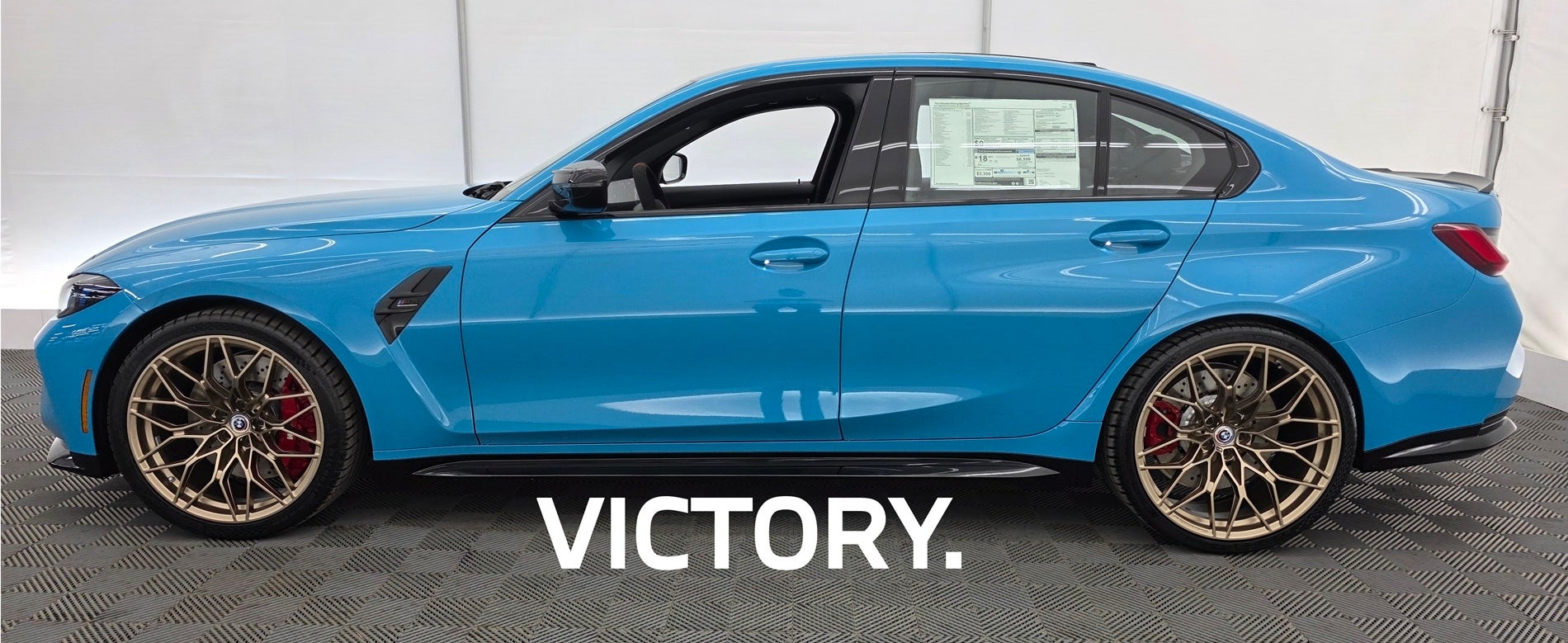 THE 2026 BMW M3 COMPETITION IN INDIVIDUAL MIAMI BLUE